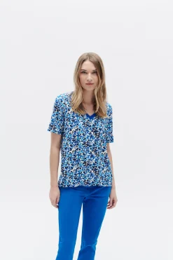 Fashion Tshirt Tblue Femme Tops Et T-Shirts