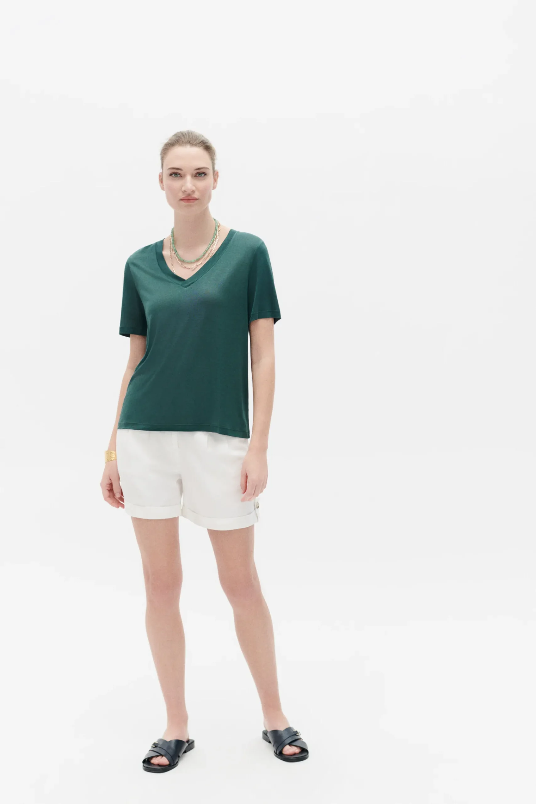 Fashion Tshirt Tini Bleu Turquoise Femme Tops Et T-Shirts