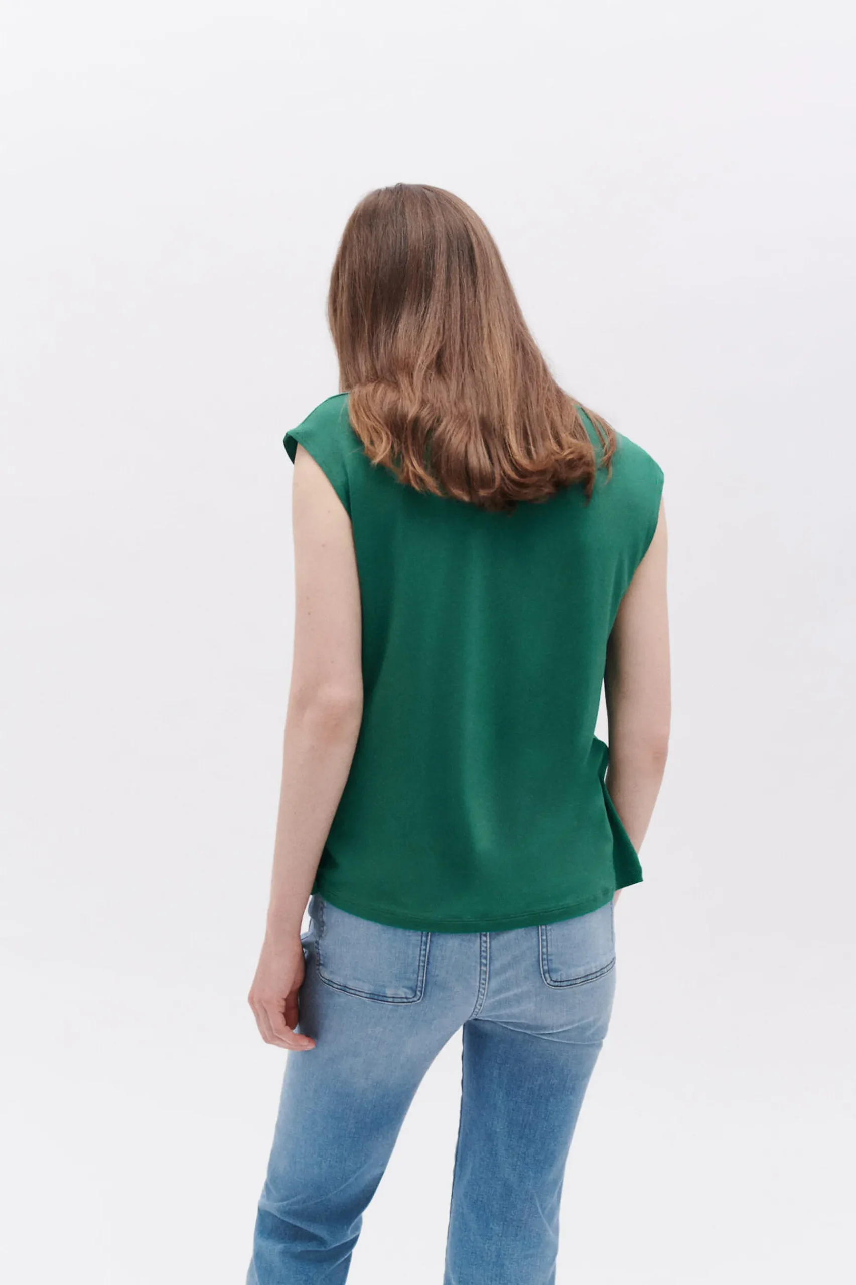 Shop T-Shirt Tkaren Vert Menthe Femme Tops Et T-Shirts