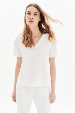 Best T-Shirt Tsally Blanc Femme Tops Et T-Shirts