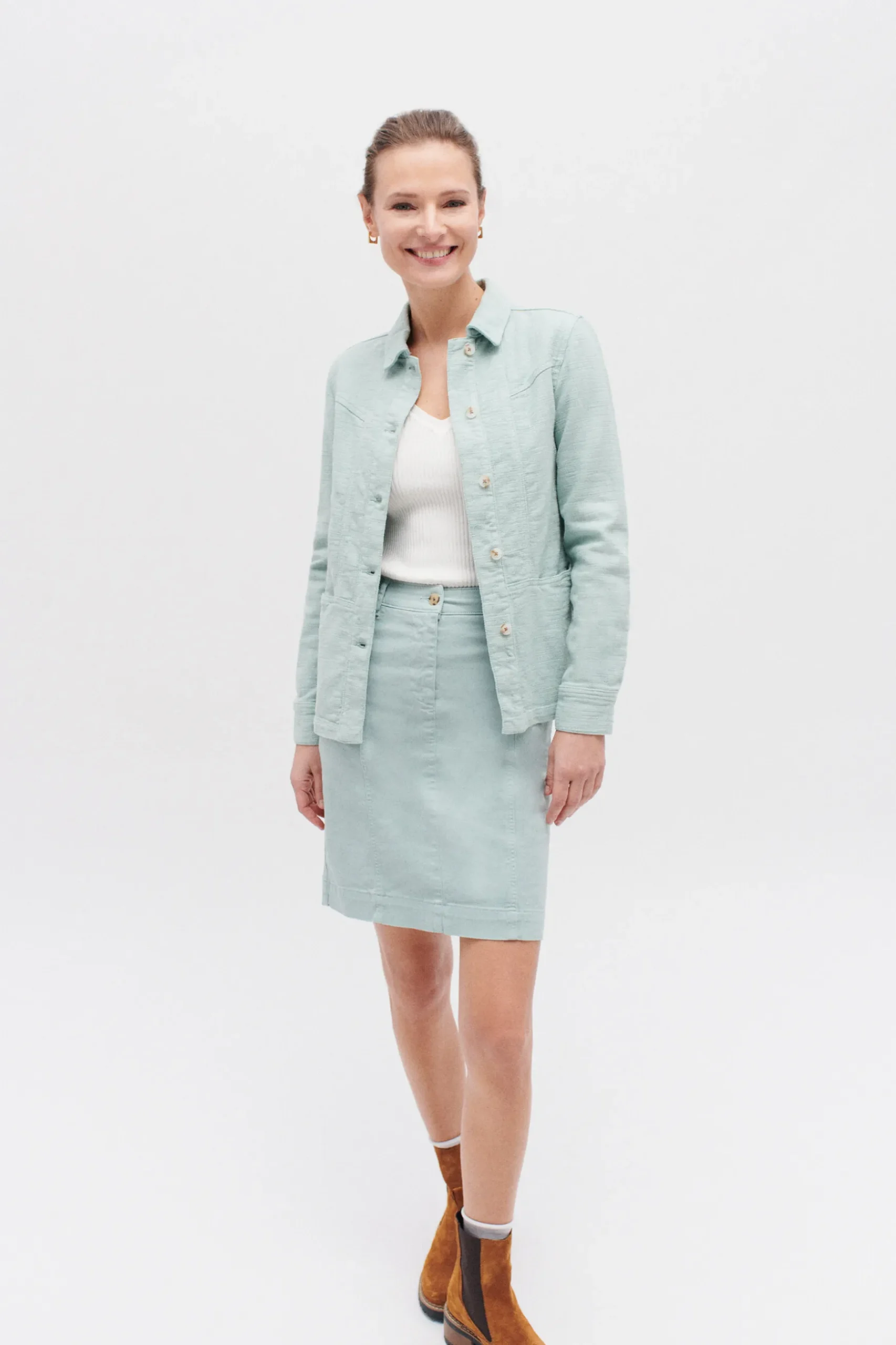Outlet Veste Lauryn Vert Menthe Femme Vestes