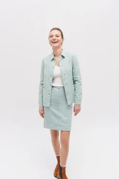 Outlet Veste Lauryn Vert Menthe Femme Vestes