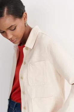 Cheap Veste Minata Ecru Femme Vestes
