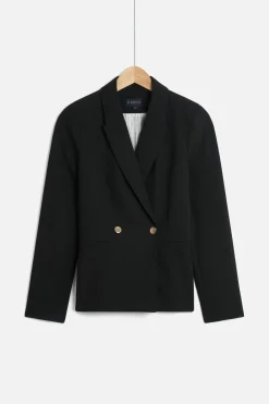Cheap Veste Octavie Double Boutonnage Noir Femme Blazers