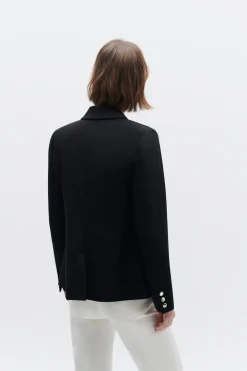 Cheap Veste Octavie Double Boutonnage Noir Femme Blazers